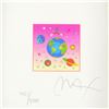 Image 2 : Peter Max, "Cosmic Runner with Planet" Framed Limited Edition Lithograph, Numbered 451/500 and Hand 