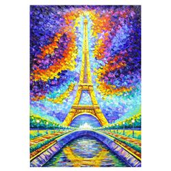 Svyatoslav Shyrochuk- Original Oil on Canvas "Eiffel View"