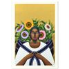 Image 1 : Nivia Gonzales (1946-2017), "Echoes Of Unrestrained Beauty" Limited Edition Serigraph with Gold Leaf