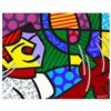 Image 1 : Romero Britto "Tennis Match" Hand Signed Giclee on Canvas; Authenticated