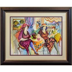 Patricia Govezensky- Original Watercolor "Vintage Afternoon Tea"