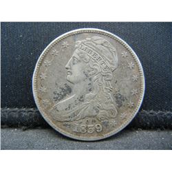 1839 O Bust Half Dollar AU Key Date Rare