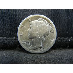 1916 D Mercury Dime Good+ Key Date