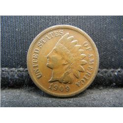 1909 S Indian Cent VF Key Date