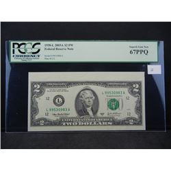2003 A $2.00 Note PCGS 67PPQ