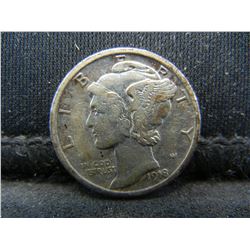 1918 D Mercury Dime XF Better Date