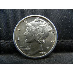 1929 D Mercury Dime AU/BU Better Date