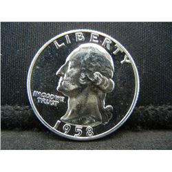 1958 Gem Proof Silver Quarter