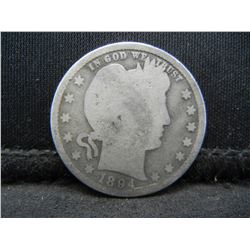 1894 S barber Quarter