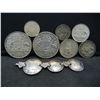 Image 1 : (10) Silver Foreign Coins Some Bigger Coins Noted