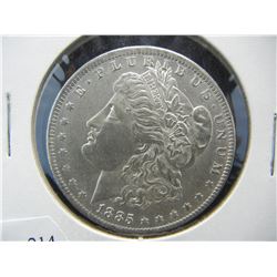 1885 O Morgan Dollar AU+