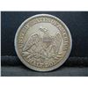 Image 2 : 1855 S Arrows Seated Half Dollar AU Rare Key Date Few Marks Obverse.