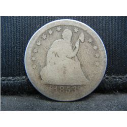 1853 Seated Quarter
