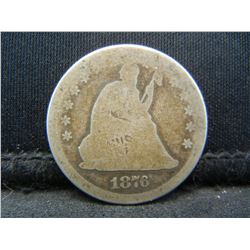 1876 Seated Quarter