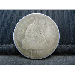 1858 Seated Quarter