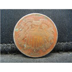 1870 Two Cent Piece Better Date