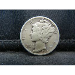 1945 Micro S Mercury Dime