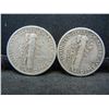 Image 2 : 1945 Micro S and Regular S Mercury Dime