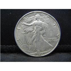 1941 S Walking Liberty Half Dollar AU