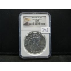 2012 Silver Eagle NGC MS70 First Releases