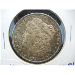 1880 S Morgan Dollar CH BU Toned