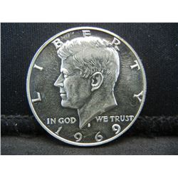 1969 United States 40% Silver Kennedy Half Dollar