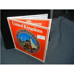1985 United Kingdom Brilliant Uncirculated 7 Coin Set in Original Packaging