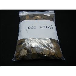 1,000 Count United States Wheat Penny Cents