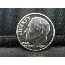 1958 United states Roosevelt Proof Silver Dime
