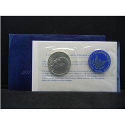 1972-S United States Eisenhower Ike Uncirculated 40% Silver Dollar in Original Packaging