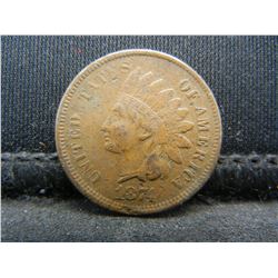 1874 United States Indian Head Penny Cent