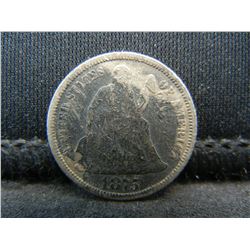 1875 United States Seated Liberty Silver Dime