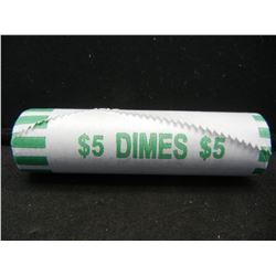 Paper Wrapped Roll of United States Silver Mercury Dimes