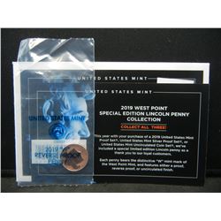 2019 West Point Special Edition Lincoln Penny in Original Packaging