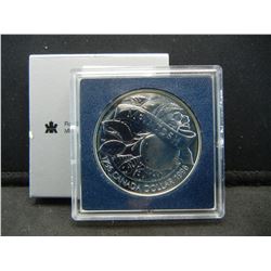 1996 Canada Silver Dollar Celebrating McIntosh Apple in Original Packaging
