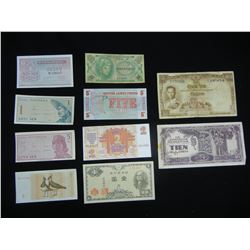 10 Count Various World Currency Notes