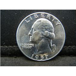 1957-D United States Washington Silver Quarter