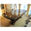 Image 1 : DARK WOOD TRADITIONAL STYLE 6.5' X 4' DINING TABLE
