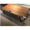 Image 1 : CONTEMPORARY DESIGN TRANSITIONAL WOOD COFFEE TABLE WITH DRAWERS, RP: $2,999
