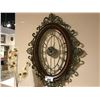 Image 1 : DARK WOOD AND METAL TRADITIONAL STYLE WALL CLOCK