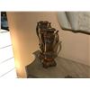 Image 2 : LOT OF ASSORTED DECOR IN AREA INC. DECORATIVE PLANT, 2 CANDLE HOLDERS, AND FLOOR LAMP
