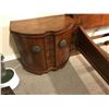 Image 2 : CHERRY ART DECO HIGH POST QUEEN SIZE BED FRAME WITH PAIR OF MATCHING NIGHT STANDS