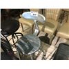 Image 1 : GREY METAL MID HEIGHT STOOL