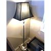 Image 1 : STAINLESS STEEL AND DARK SHADE 5' FLOOR LAMP