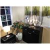 Image 1 : DECOR ITEMS INC. CANDLE HOLDERS, VASE, DECORATIVE POTTED PLANTS, AND DESK LAMP