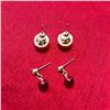 Image 3 : Two Pairs, Swarovski Crystal Post Earrings