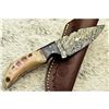 Image 2 : Custom Made Damascus Steel Ram Horn Hunting Knife