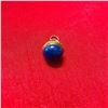 Image 2 : Lapis & Gilt Enamel Guilloche Egg Charm Pendant