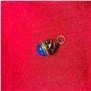Image 3 : Lapis & Gilt Enamel Guilloche Egg Charm Pendant