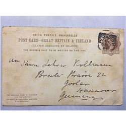 1800s London Original Postmarked Handwritten Post Card